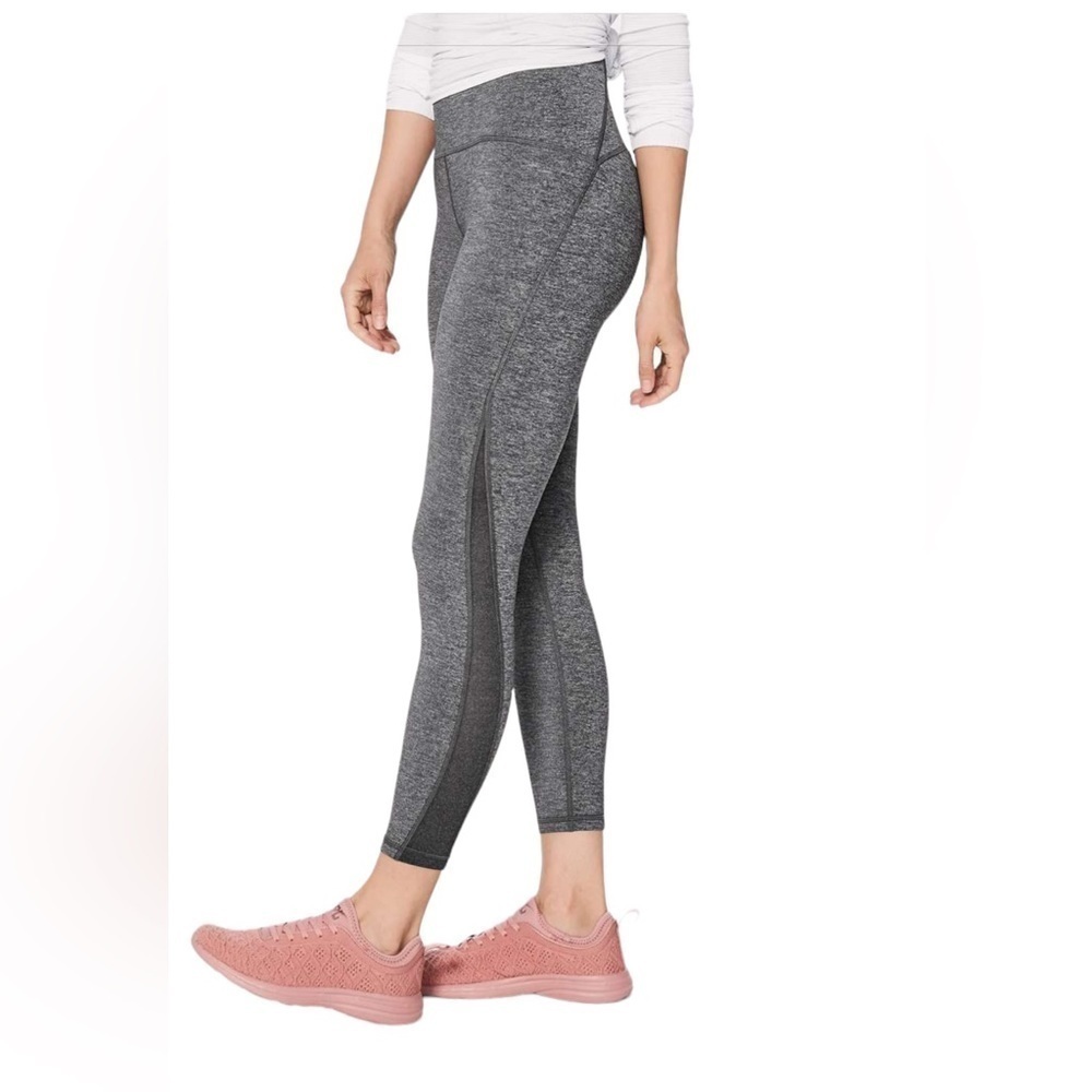 Lululemon Train Times 7/8 Pant *25" in Heathered Black Sz 6